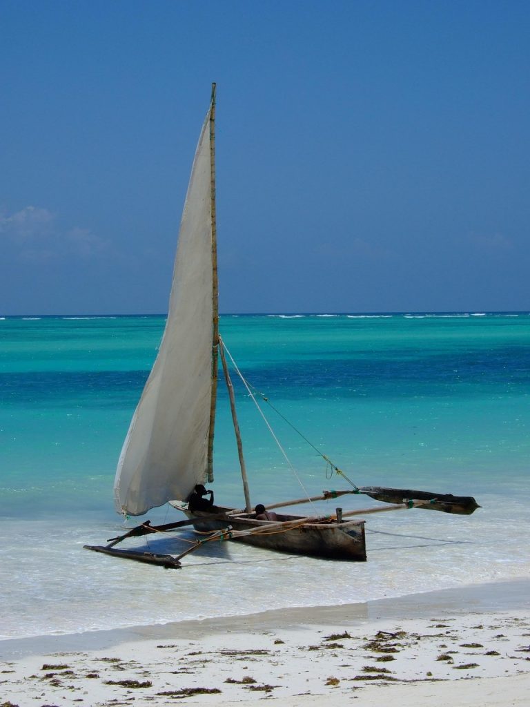 zanzibar, nature, sea, boat, africa, beach, vacation